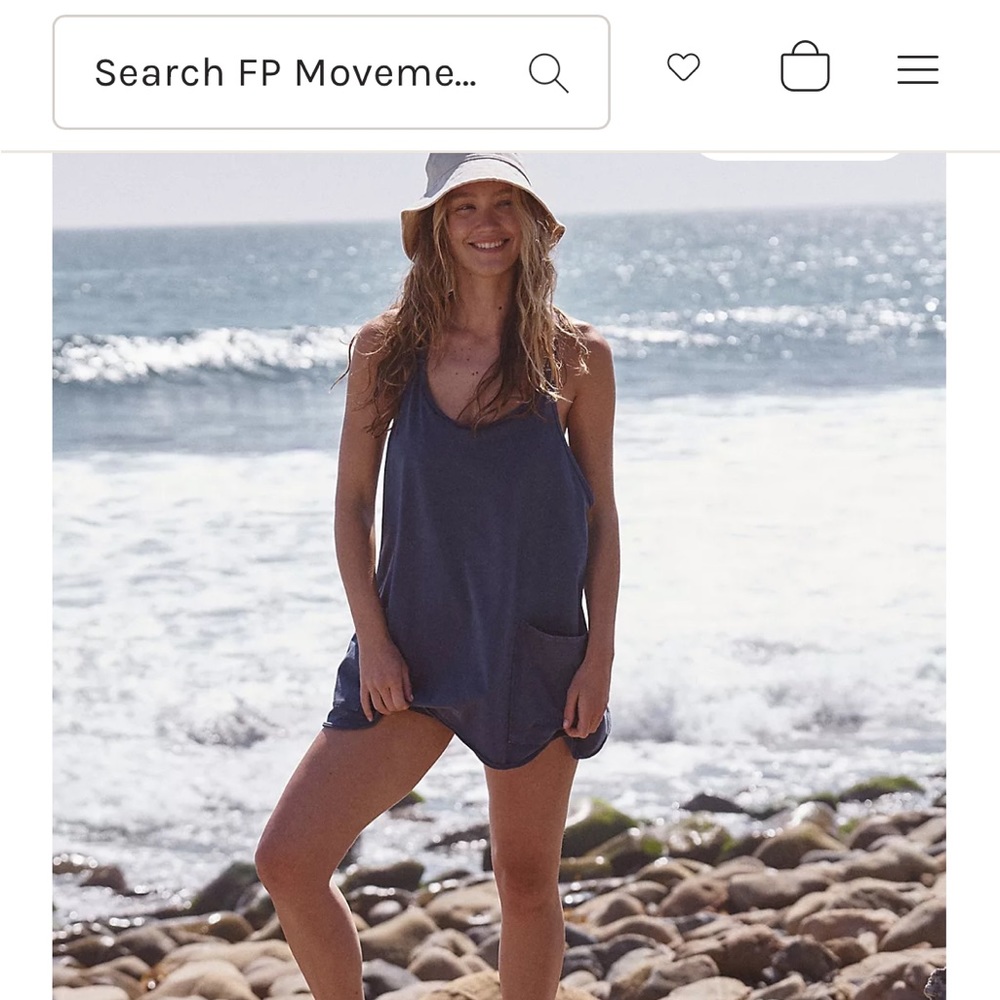Free people Hot Shot mini dress size small in navy